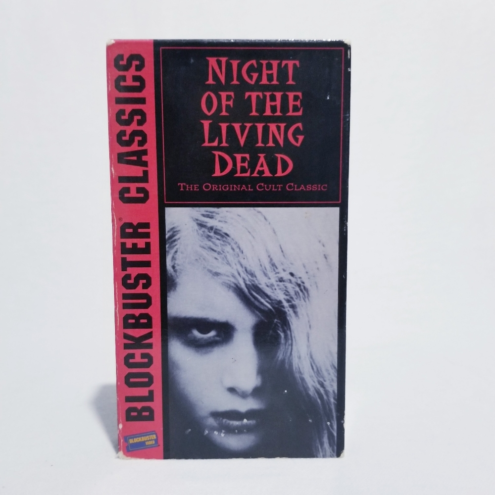 NIGHT OF THE LIVING DEAD VHS 1968 BLOCKBUSTER CLASSICS ZOMBIE HORROR MOVIE
